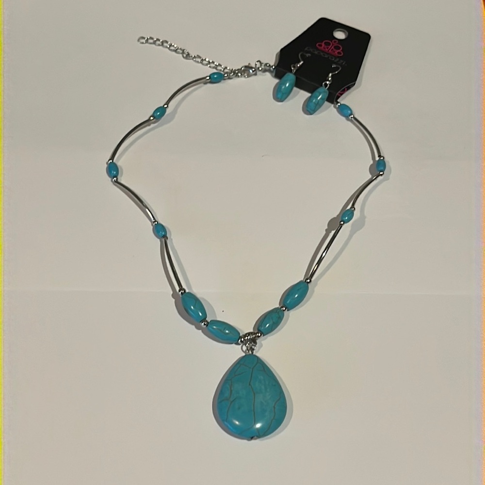 Turquoise Necklace and Earring set